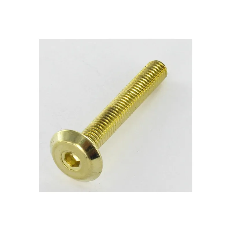 1 x Vis métaux tête plate Clé de 4 HC4 M6X80 Acier laitonne
