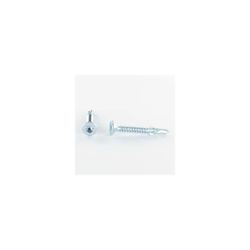 1 x Vis autoperceuse Tête fraisée TORX T30 6.3X60 Crantée et ailettes Acier zingué