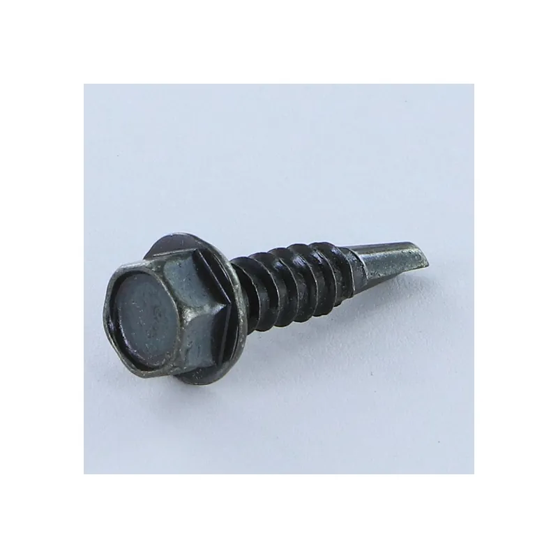 1 x Vis autoperceuse Tête hexagonale TH 6.3X50 Filet tôle Acier zingué noir