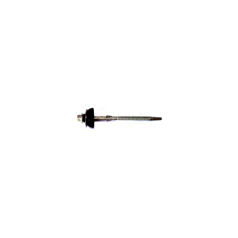 1 x Vis autoperceuse Tête hexagonale TH 6.3X105 Rondelle Forte tenue à la corrosion Acier galvanisé à chaud