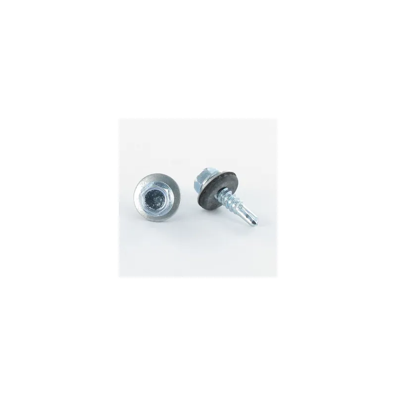 1 x Vis autoperceuse Tête hexagonale TH 6.3X50 Rondelle d‘étanchéite EPDM Acier zingué