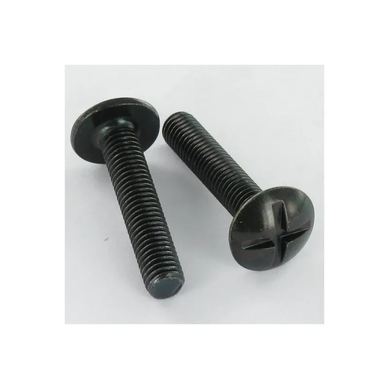 1 x Vis Poelier Fendue En Croix M8X55 Acier zingué noir