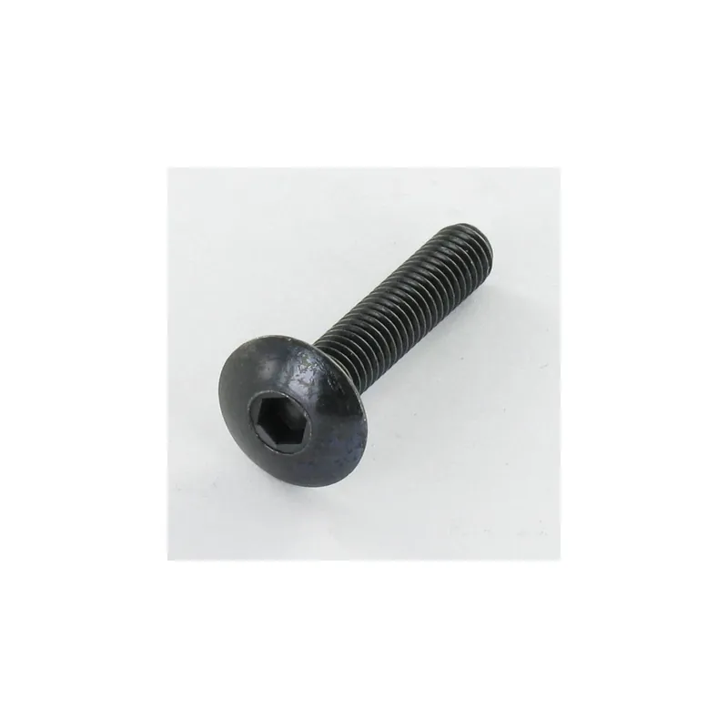 1 x Vis Poelier M6X50 Clé de 4 HC4 Acier zingué noir