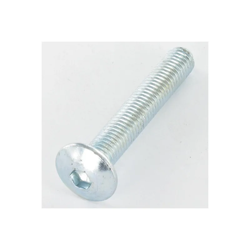 1 x Vis Poelier M8X55 Clé de 5 HC5 Acier zingué Bout pilote