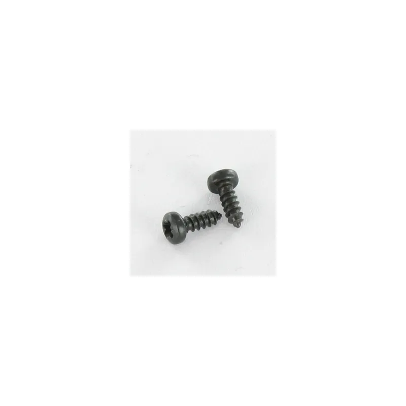 1 x Vis tôle tête cylindrique bombée large Pozi 4.8X50 Acier zingué noir