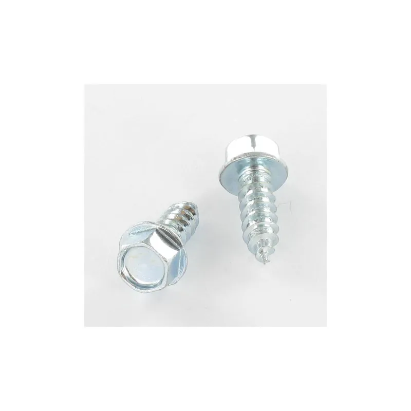 1 x Vis tôle Tête hexagonale TH Embase collerette crantée 6.3X16 Acier zingué