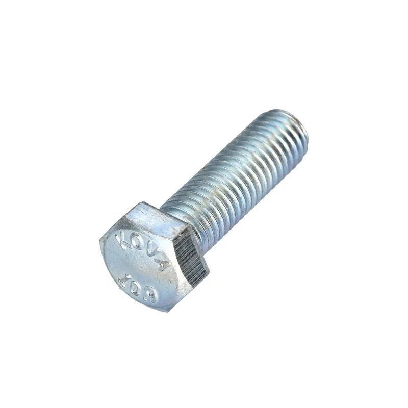 1 x Vis métaux Tête hexagonale TH Pas Gauche M6X50 Classe 10.9 acier geomet