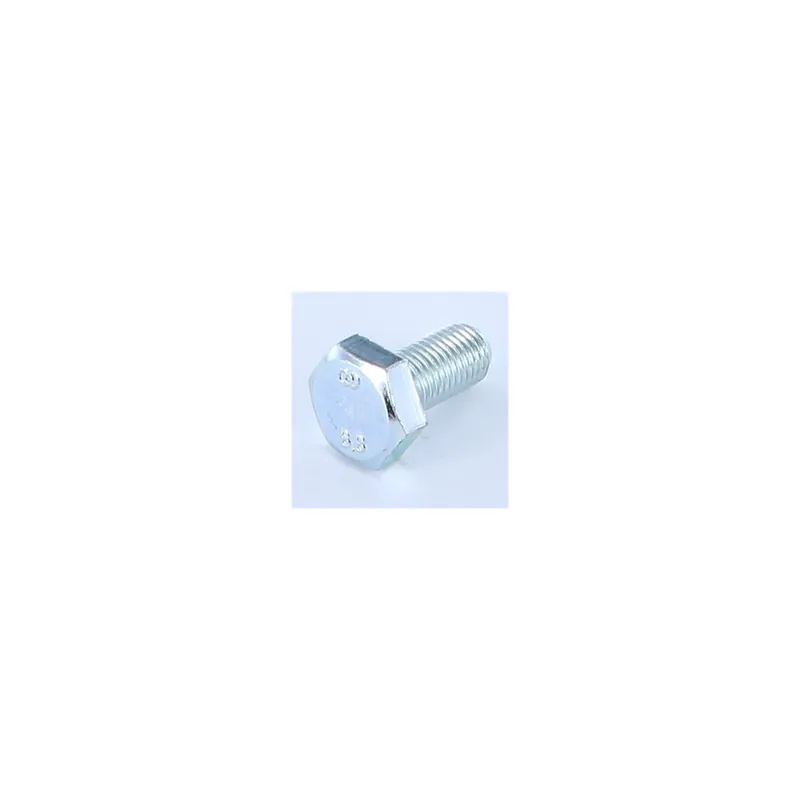 1 x Vis métaux Tête hexagonale TH M10X20 Filetage total Classe 8.8 Pas fin Pas de 125 Acier zingué