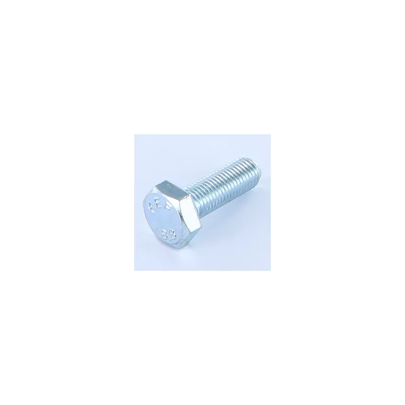 1 x Vis métaux Tête hexagonale TH M10X30 Filetage total Classe 8.8 Pas fin Pas de 125 Acier zingué