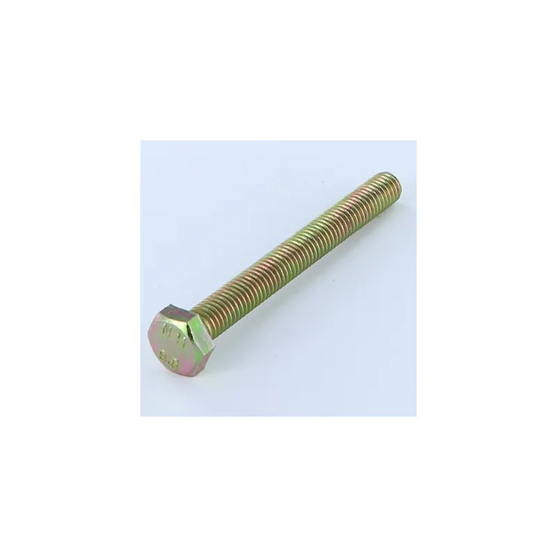 1 x Vis métaux Tête hexagonale TH M10X100 Classe 8.8 Bichromaté