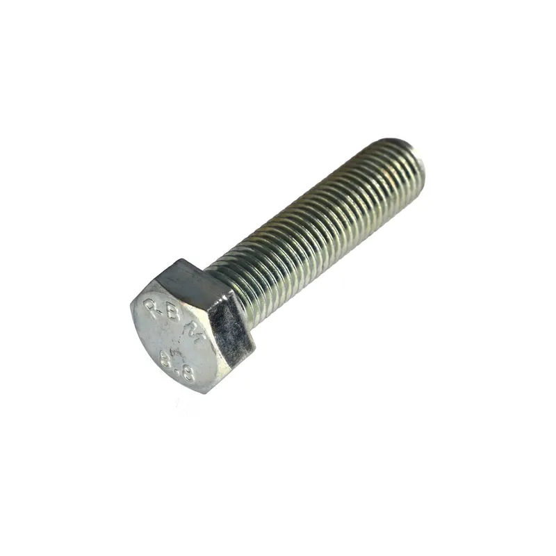 1 x Vis métaux Tête hexagonale TH M16X80 Classe 8.8 Acier zingué