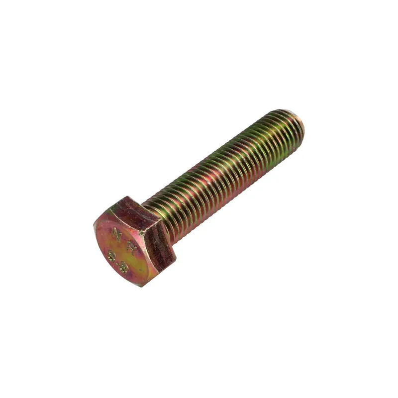 1 x Vis métaux Tête hexagonale TH M16X80 Classe 8.8 Bichromaté