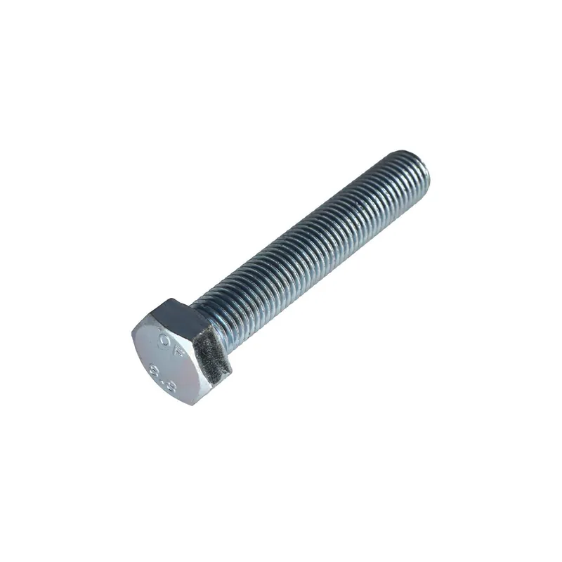 1 x Vis métaux Tête hexagonale TH M20X100 Classe 8.8 Acier zingué