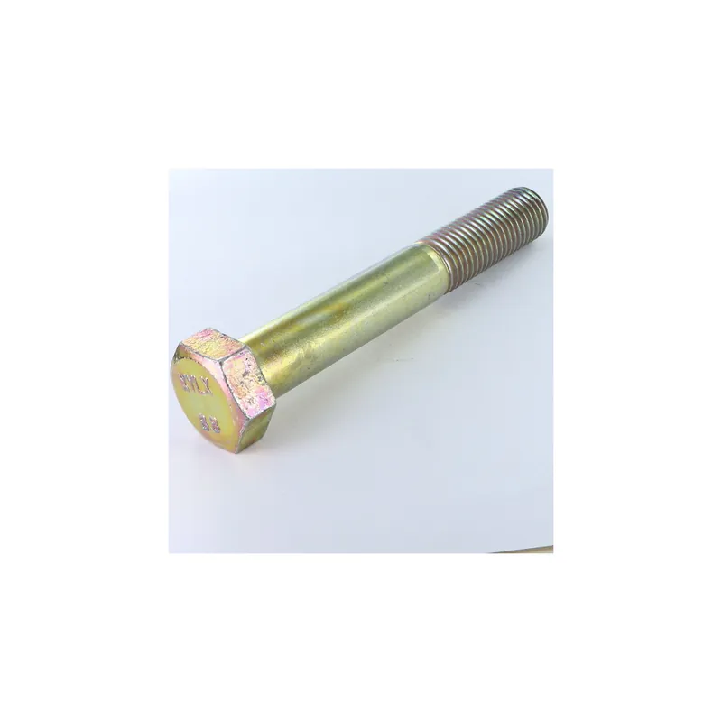 1 x Corps de boulon filetage partiel Tête hexagonale TH M24X160 Classe 8.8 Bichromaté