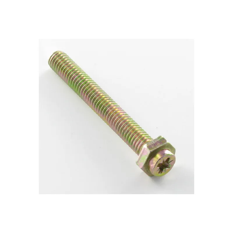 1 x Vis cassette Tête hexagonale TH Pozi M6X45 Pozi 2 Classe 6.8 Bichromaté