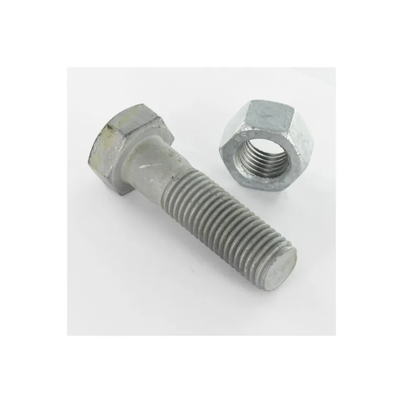 20 x Boulon (vendu avec Ecrou) Tête hexagonale TH M20X90 Classe 8.8 SB Forte tenue à la corrosion Acier galvanisé à