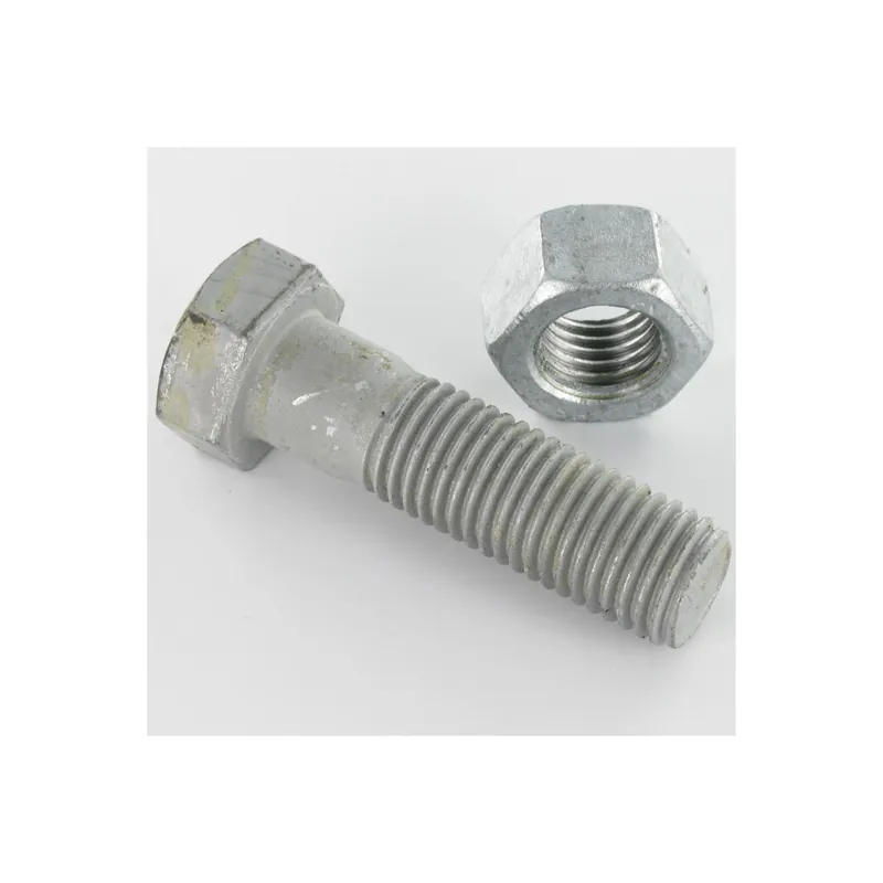 25 x Boulon (vendu avec Ecrou) Tête hexagonale TH M16X80 Classe 6.8 SB Forte tenue à la corrosion Acier galvanisé à