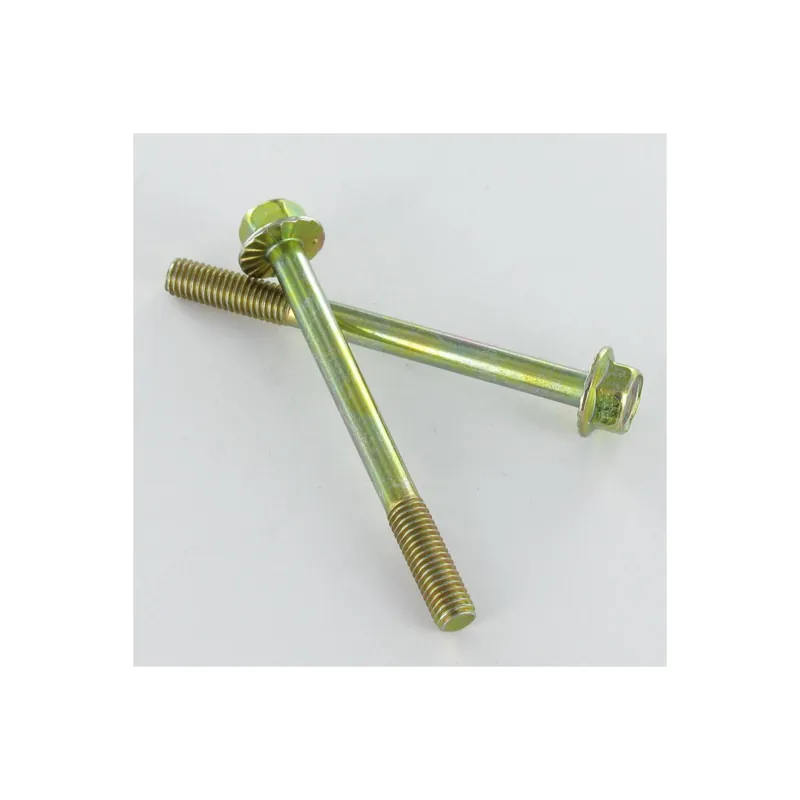 1 x Corps de boulon filetage partiel Charpente Tête hexagonale TH Embase collerette M16X180 Bichromaté