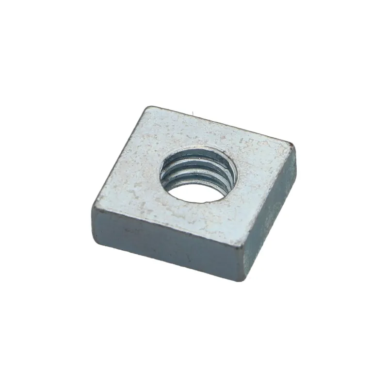 1 x Ecrou carré M7 14X14X6 Pas de 100 Acier zingué