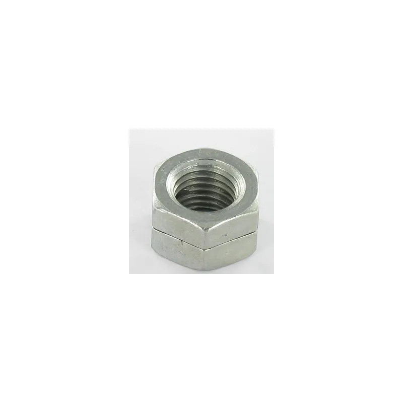 1 x Ecrou frein Fendue M12 H100 Classe 8 Acier zingué