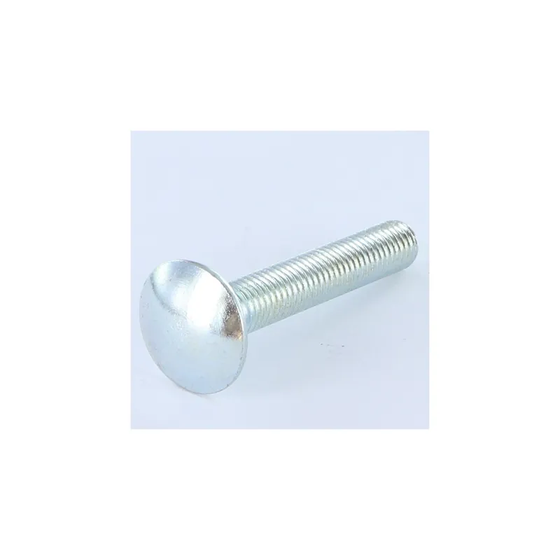1 x TRCC JAPY tête ronde collet carré M10X30 Filetage total Classe 8.8 Acier zingué