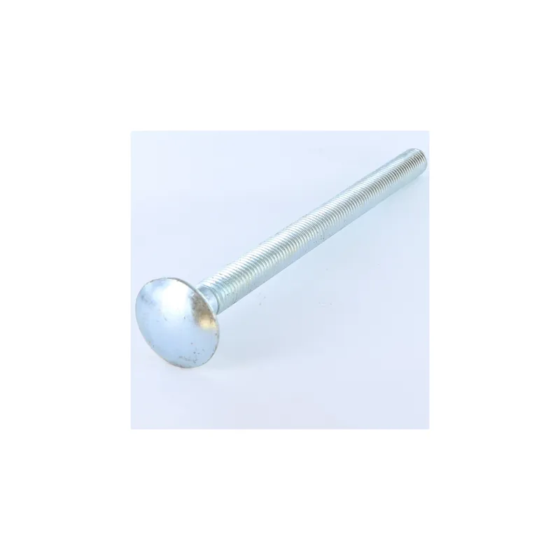 1 x TRCC JAPY tête ronde collet carré M10X120 Filetage total Acier zingué