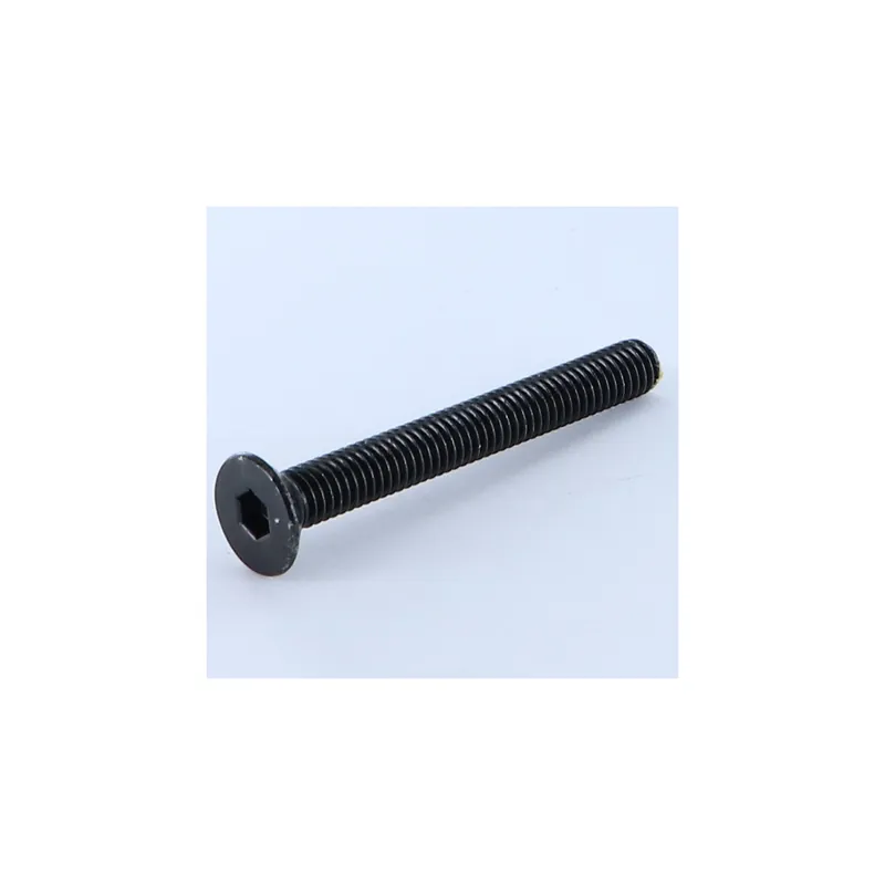 1 x Vis métaux FHC tête fraisée empreinte hexagonale creuse M6X55 Clé de 4 HC4 Acier zingué noir