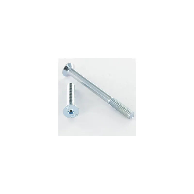 1 x Vis métaux FHC tête fraisée empreinte hexagonale creuse M8X50 Filetée sur 22 Classe 10.9 Clé de 5 HC5 Acier