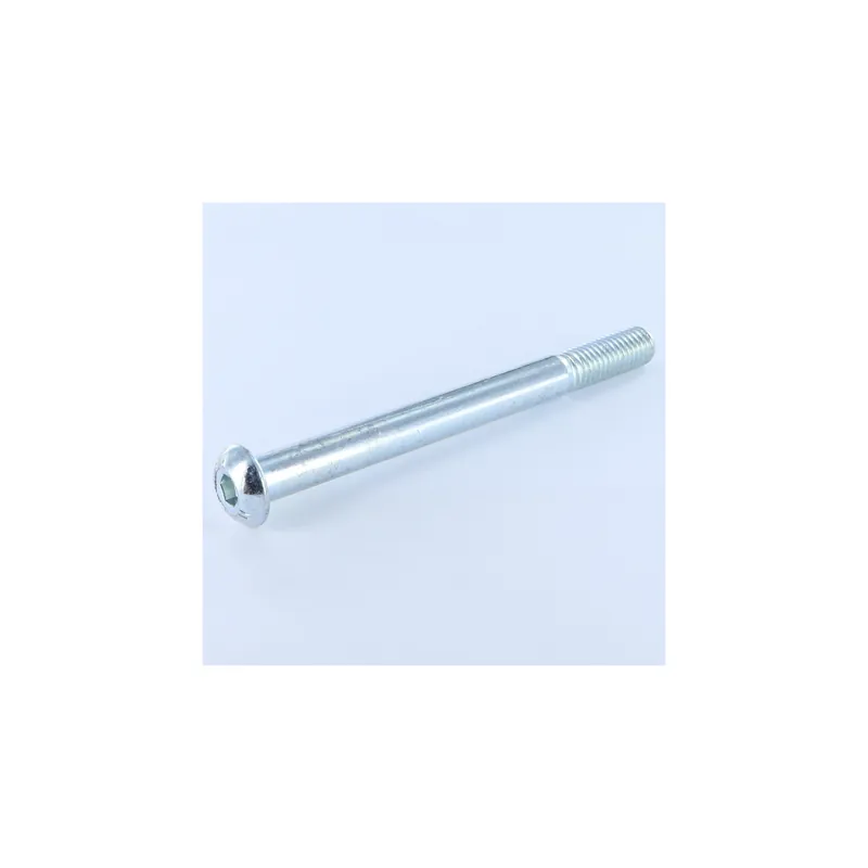 1 x Vis métaux BHC (Tête Bombée Hexagonal creux) M10X110 Filetée sur 25 Classe 8.8 Clé de 6 HC6 Acier zingué