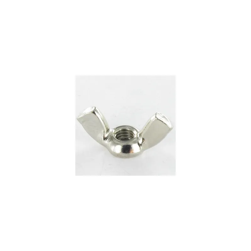 1 x Ecrou à oreille Laiton nickelé M6 Forme amEricaine