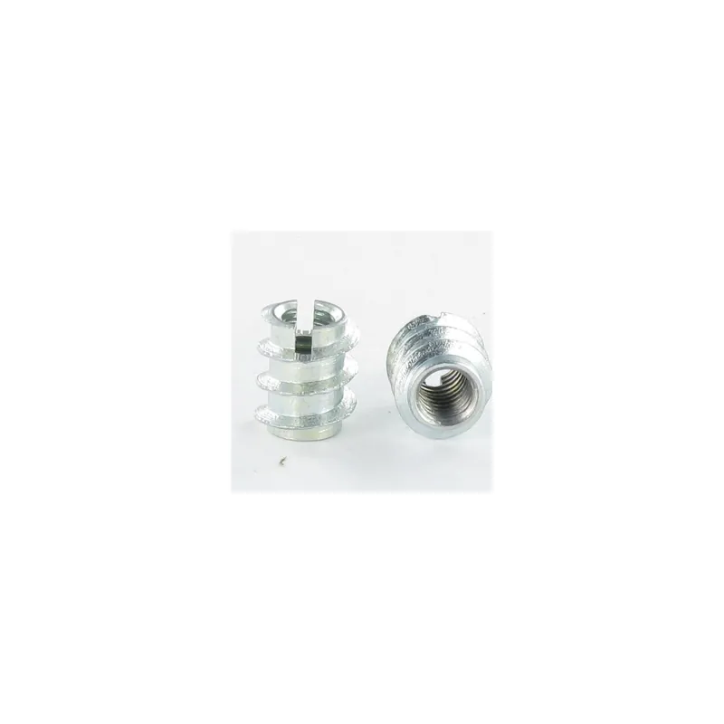 1 x Insert Fendue M8 15X15 Acier brut
