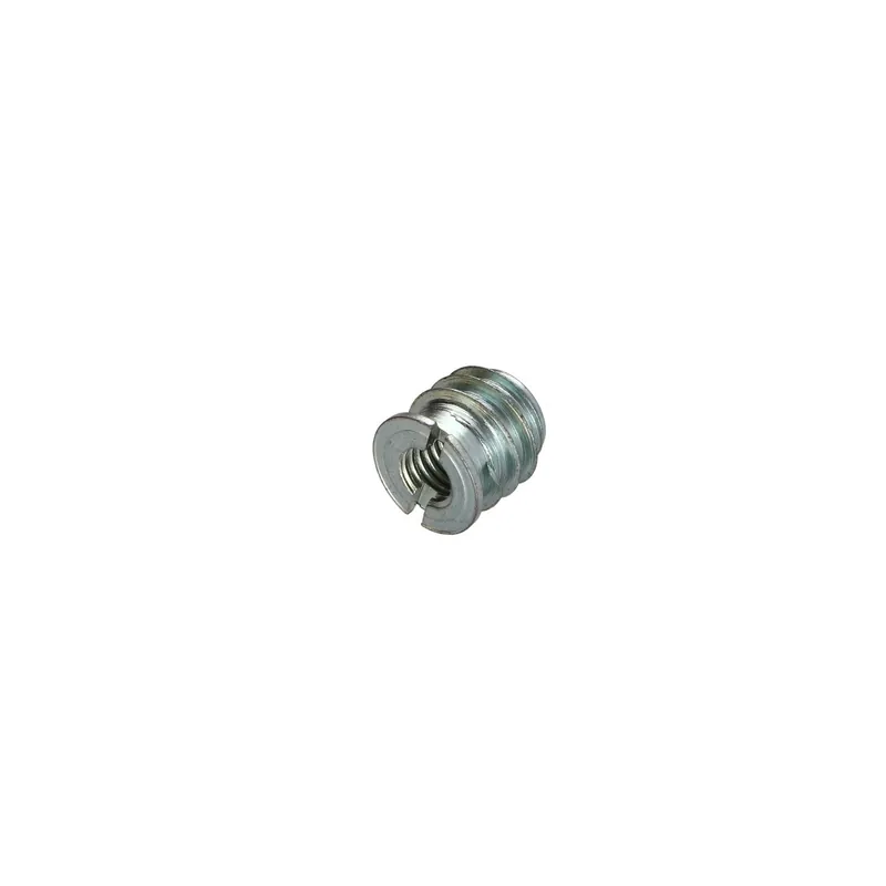 1 x Insert fileté bois fendu M8 13X13 Acier zingué