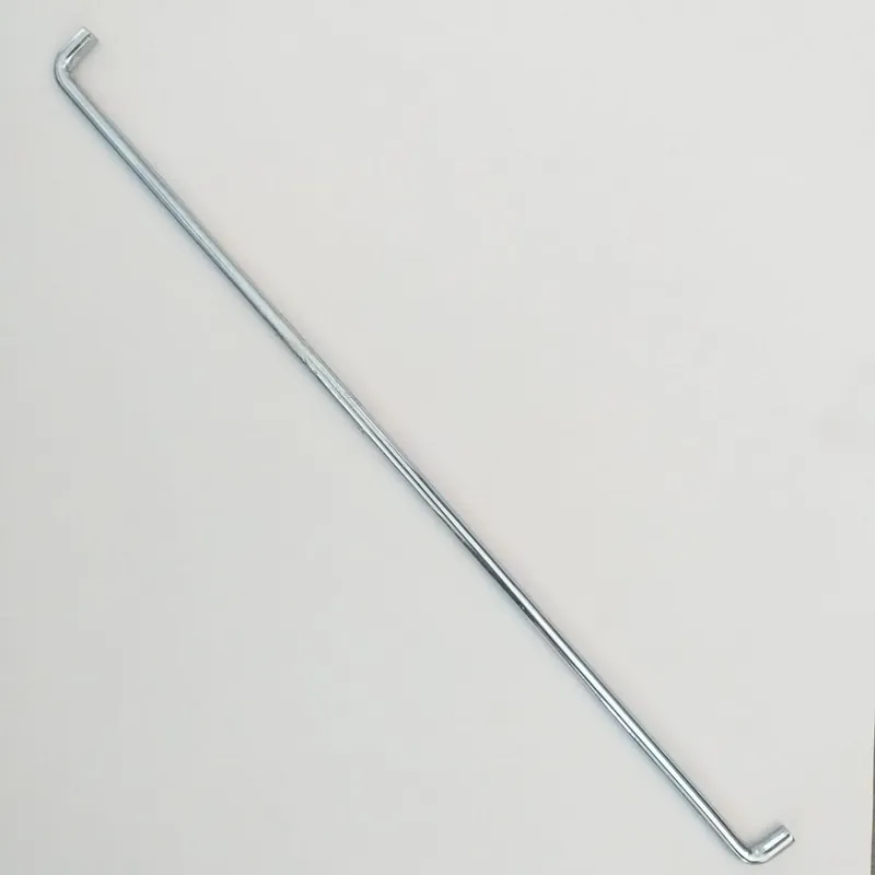 1 x Axes Acier zingué 6X342.5 COUDE Extèrieur 90