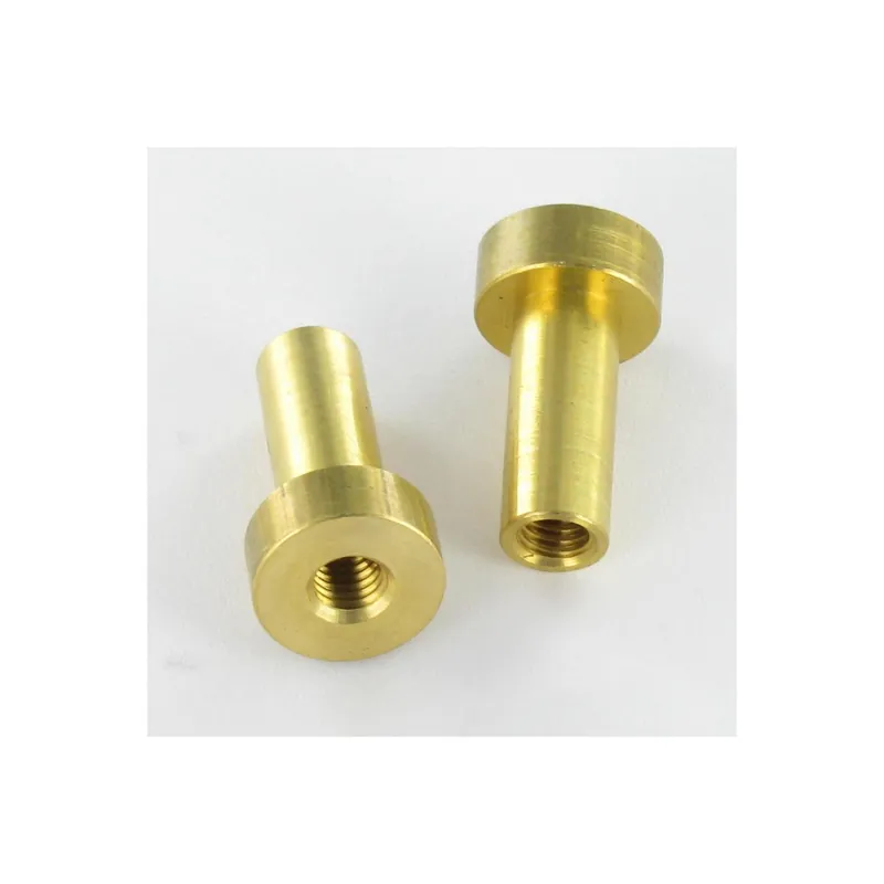 1 x Ecrou Cylindrique Laiton 12X22 Percée et taraudée M5