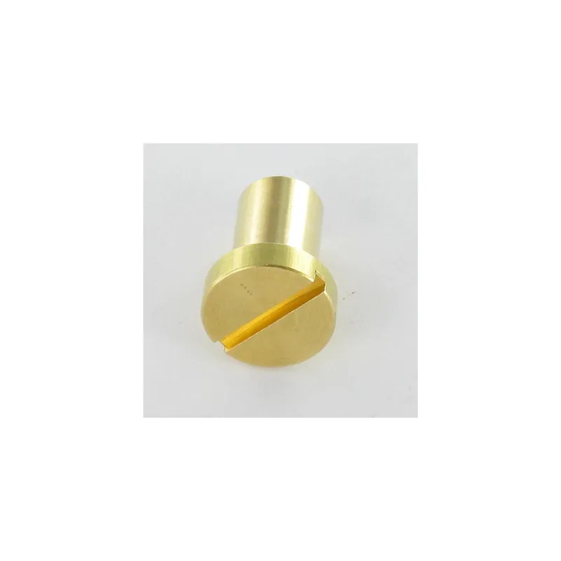 1 x Ecrou Relieur Tête cylindrique TC Fendue 8X12 M6X11 Laiton