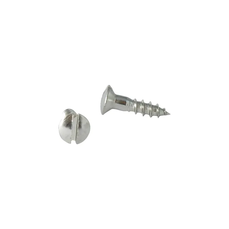 1 x Vis bois Inox A2 Tête fraisée bombée TFB Fendue 5X60