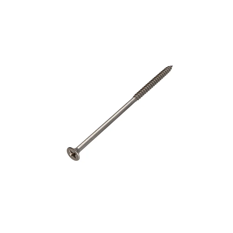 1 x VBA Vis bois agglo Inox A2 Tête fraisée Pozi 6X140 Filetée sur 60