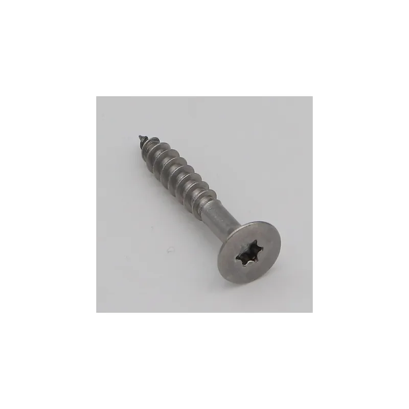 1 x VBA Vis bois agglo Inox A2 Tête fraisée 6X40 Filetée sur 24 TORX T25