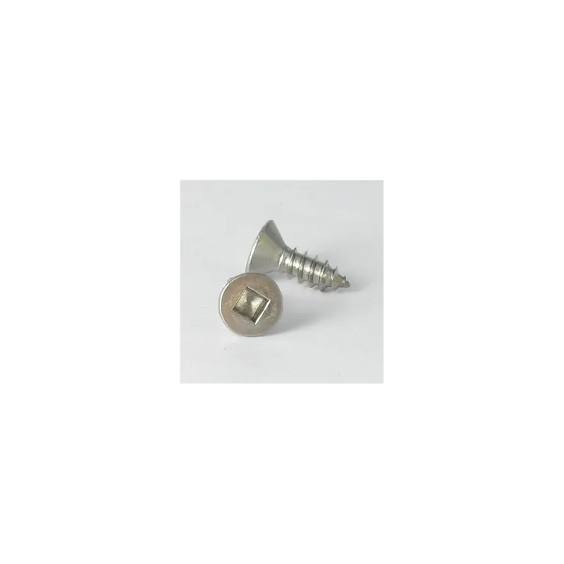 1 x Vis tôle Tête fraisée Carré 4.8X70 Empreinte carré 2 Inox A2