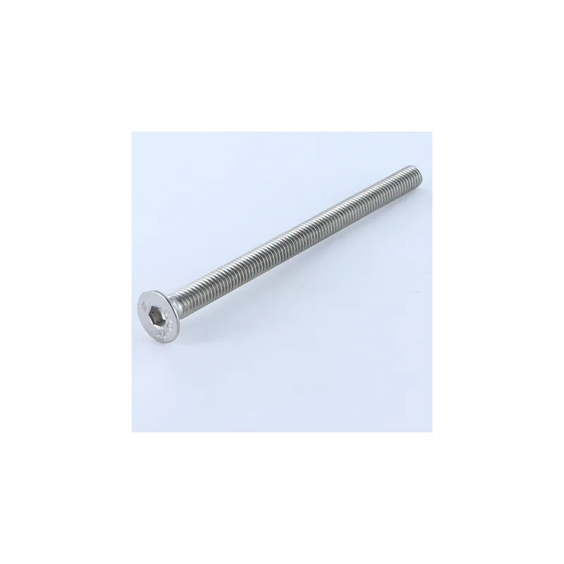 1 x Vis métaux Inox A2 FHC tête fraisée empreinte hexagonale creuse Clé de 4 HC4 M6X80 Filetage total