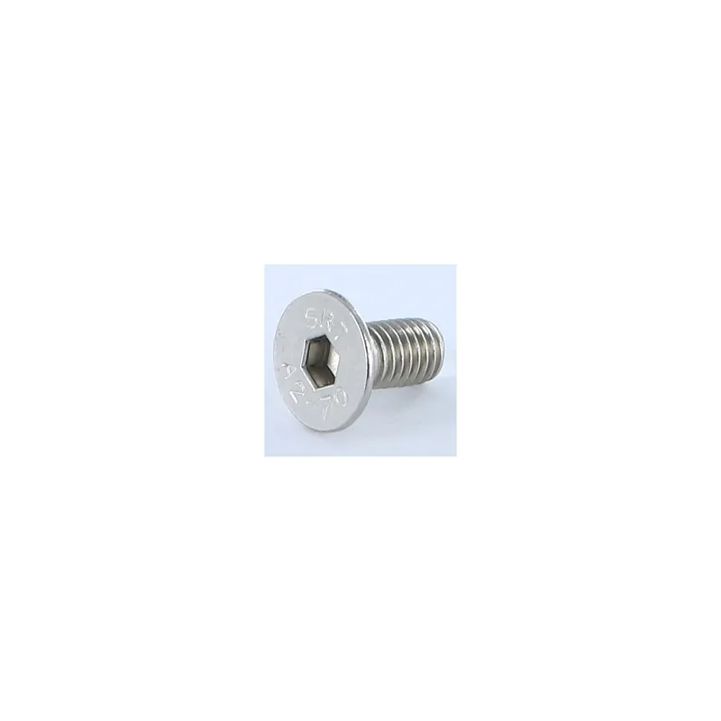 1 x Vis métaux Inox A2 FHC tête fraisée empreinte hexagonale creuse Clé de 5 HC5 M8X16 Filetage total