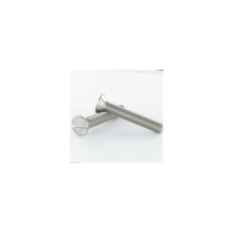 1 x Vis métaux Tête fraisée Fendue M5X80 Inox A4
