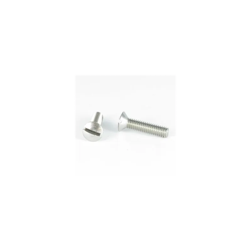 1 x Vis métaux Tête fraisée bombée TFB Fendue M6X50 Inox A4