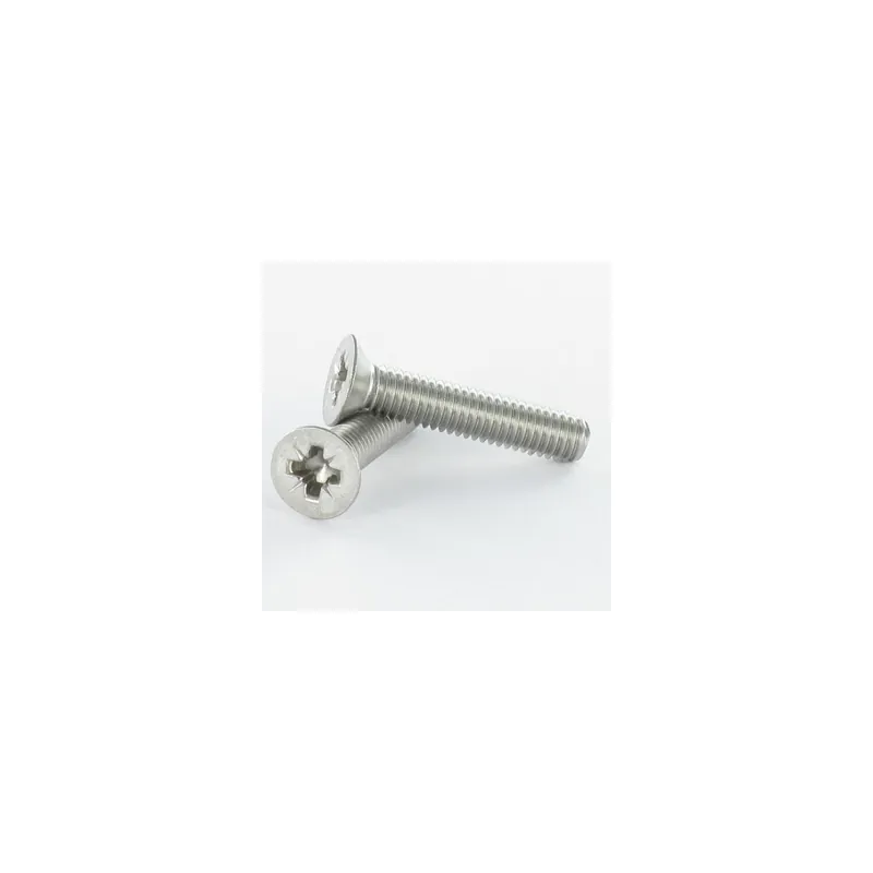 1 x Vis métaux Tête fraisée Pozi M5X50 Inox A4