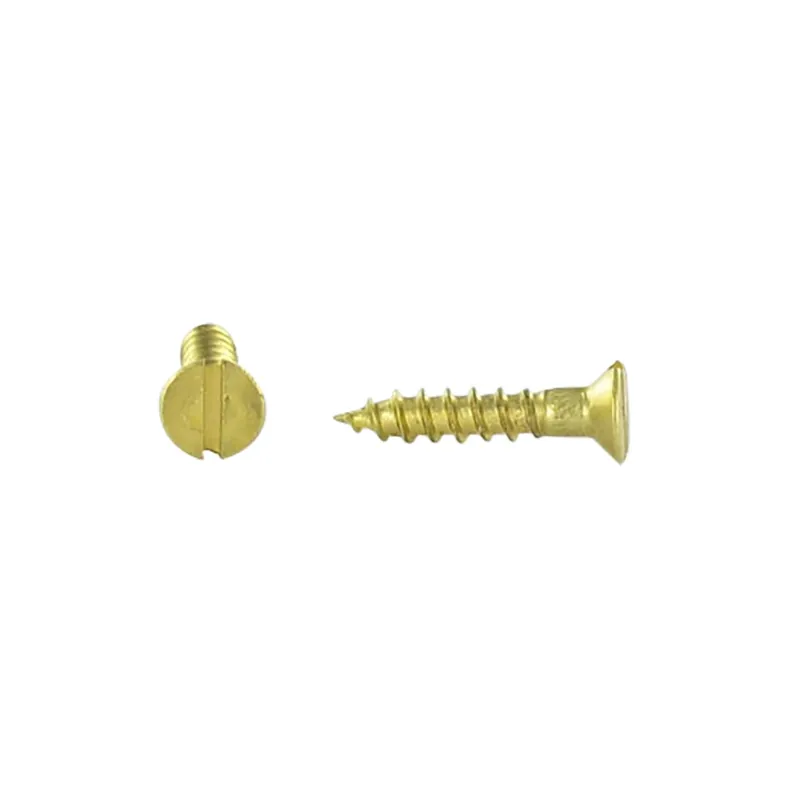 1 x Vis bois Laiton Tête fraisée Fendue 5X30