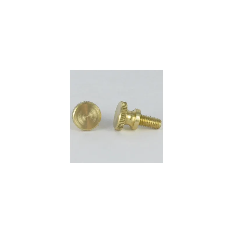 1 x Vis métaux Laiton Tête cylindrique TC Moletée M3X8 Diamètre de tête 7 microvis