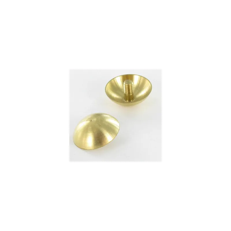 1 x Cache tête ROND. Laiton Diamètre 15 Tige M3X5.4