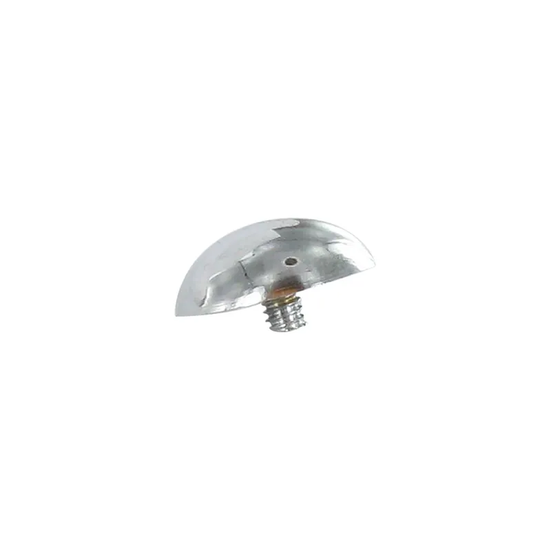 1 x Cache tête Rond Laiton chrome Diamètre 15 Tige M3