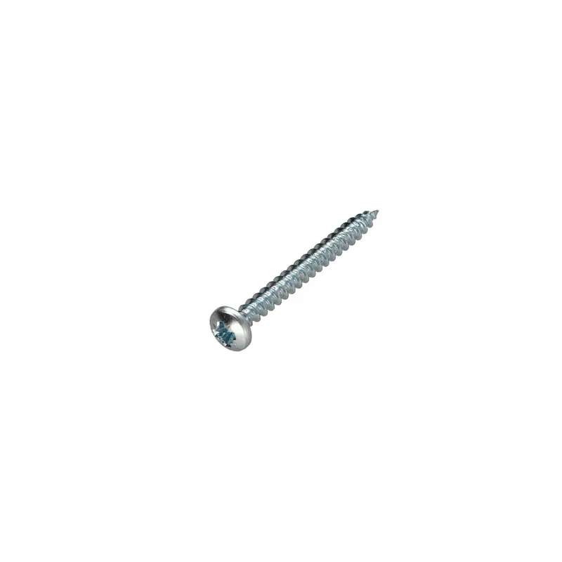 1 x VBA Vis bois agglo Tête ronde TR Pozi N°2 4.5X30 Acier zingué