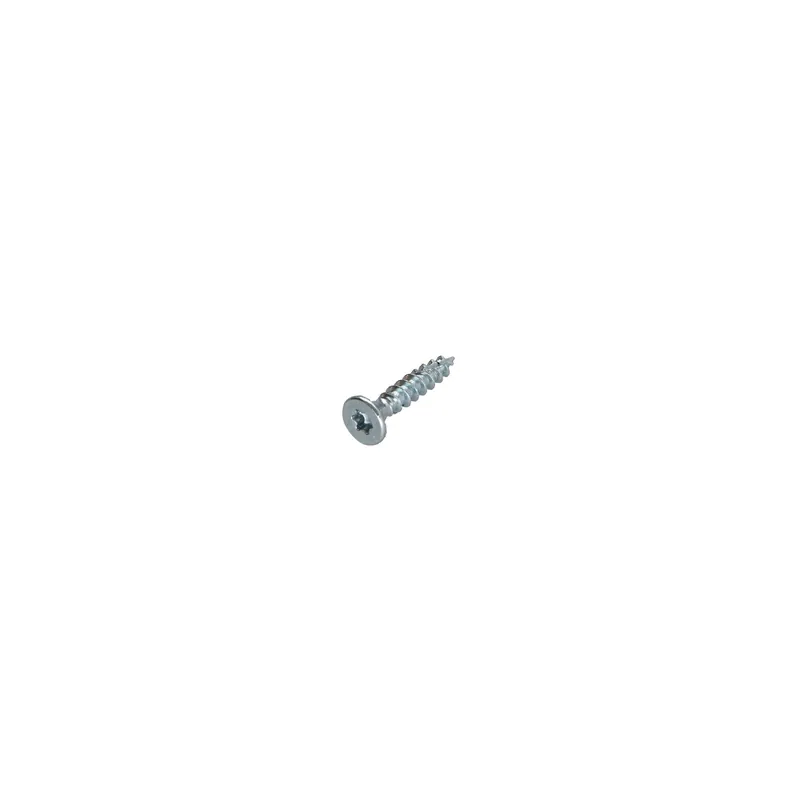 1 x Vis bois TEKOR Tête fraisée Cranté 5X25 TORX T25 Acier zingué Filetage total Pointe antifendage type 17